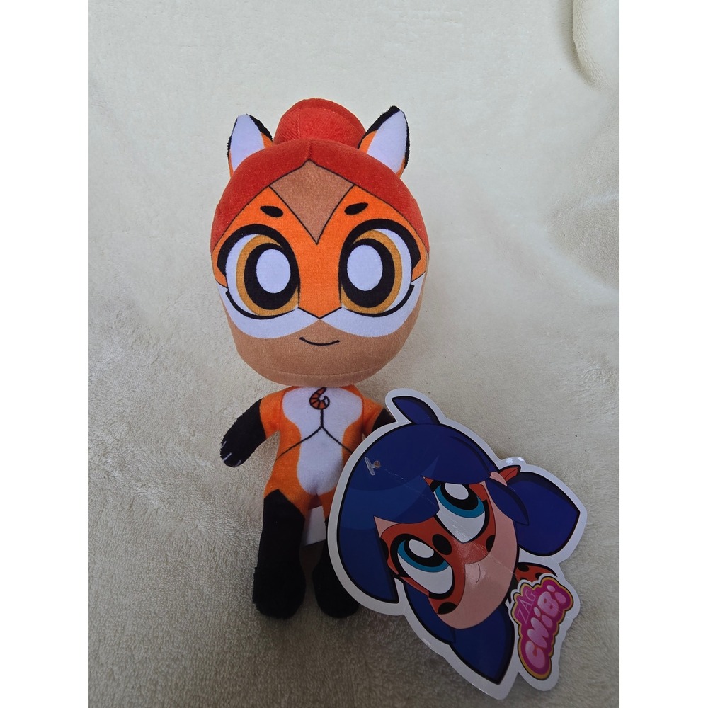 Miraculous Ladybug Zag Chibi Rena Rouge Plush Toy Orange Fox Superhero 6 inch